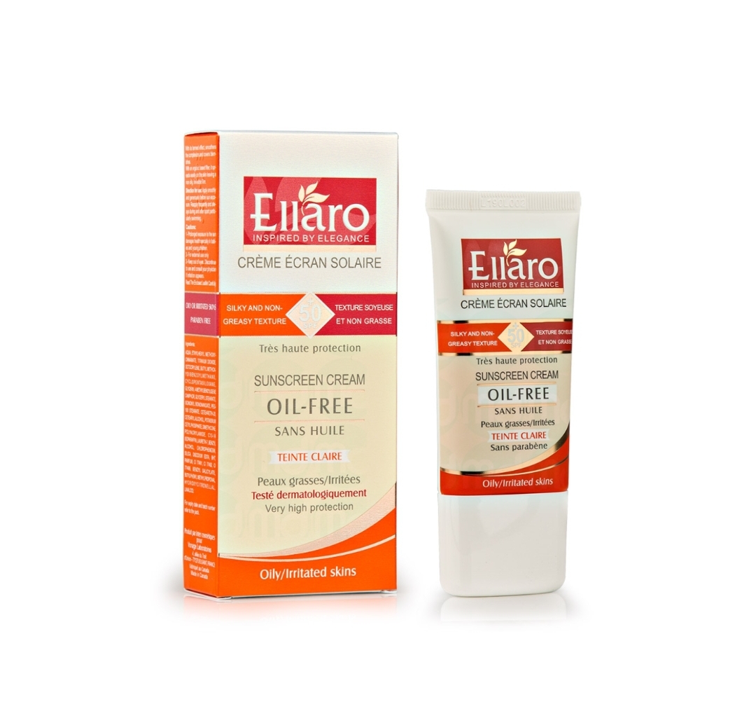 کرم ضدآفتاب SPF%50برای پوست چرب بژروشن الارو