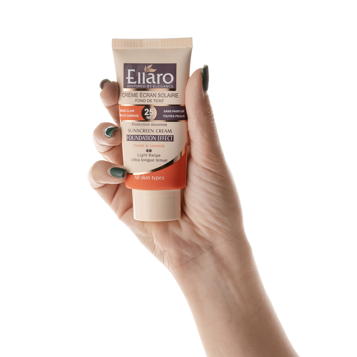 کرم ضدآفتاب SPF25 بژ روشن الارو (پوست نرمال تا خشک)