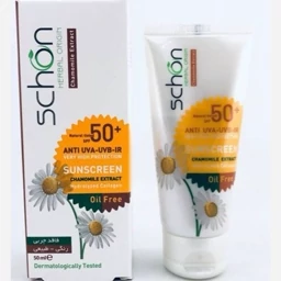 کرم محافظ آفتاب 50%فاقدچربی رنگ طبیعی شون