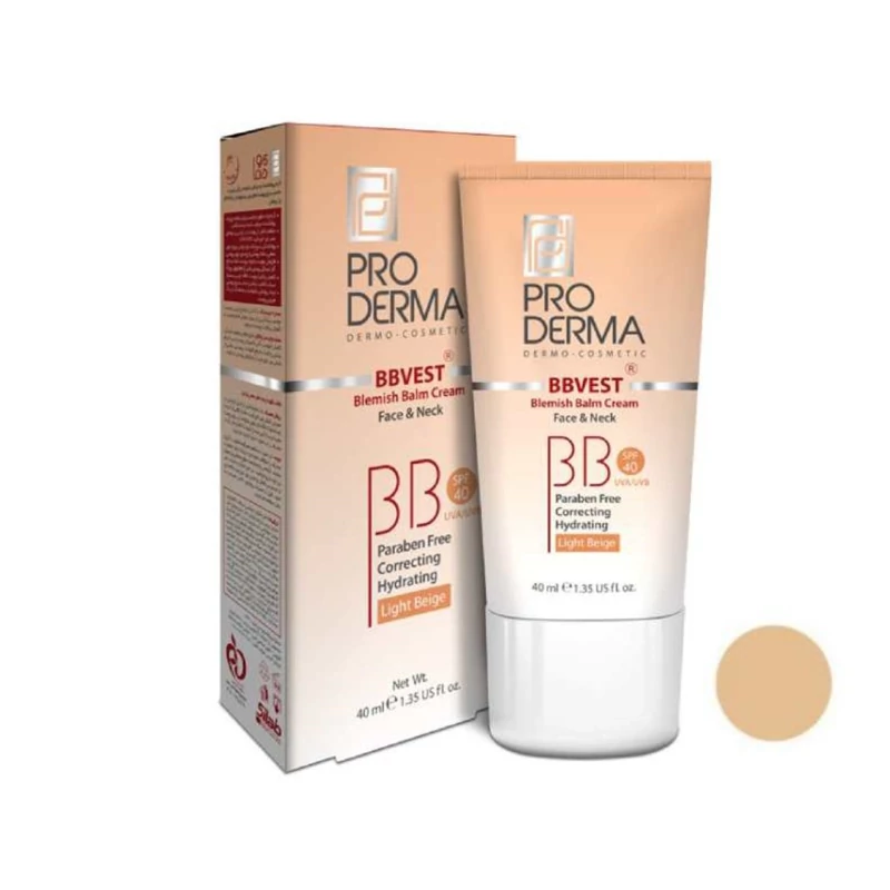 کرم پوشاننده و مرطوب کننده رنگی پرودرما بژ طبیعی پوست های چرب وجوشدار پرودرما