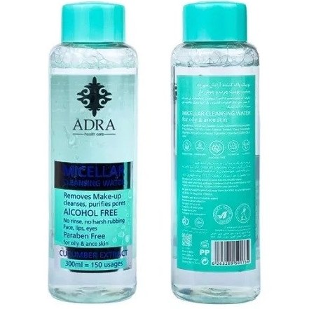 تونیک پاک کننده آرایش صورت مناسب پوست چرب آدرا