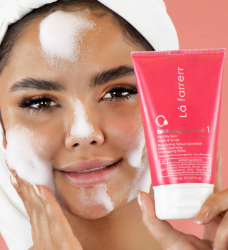 ژل شستشوی صورت پوست های چرب و مستعد آکنه 1 لافارر