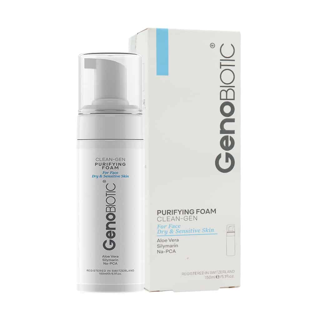 فوم شستشو پوست های خشک وحساس ژنوبایوتیک