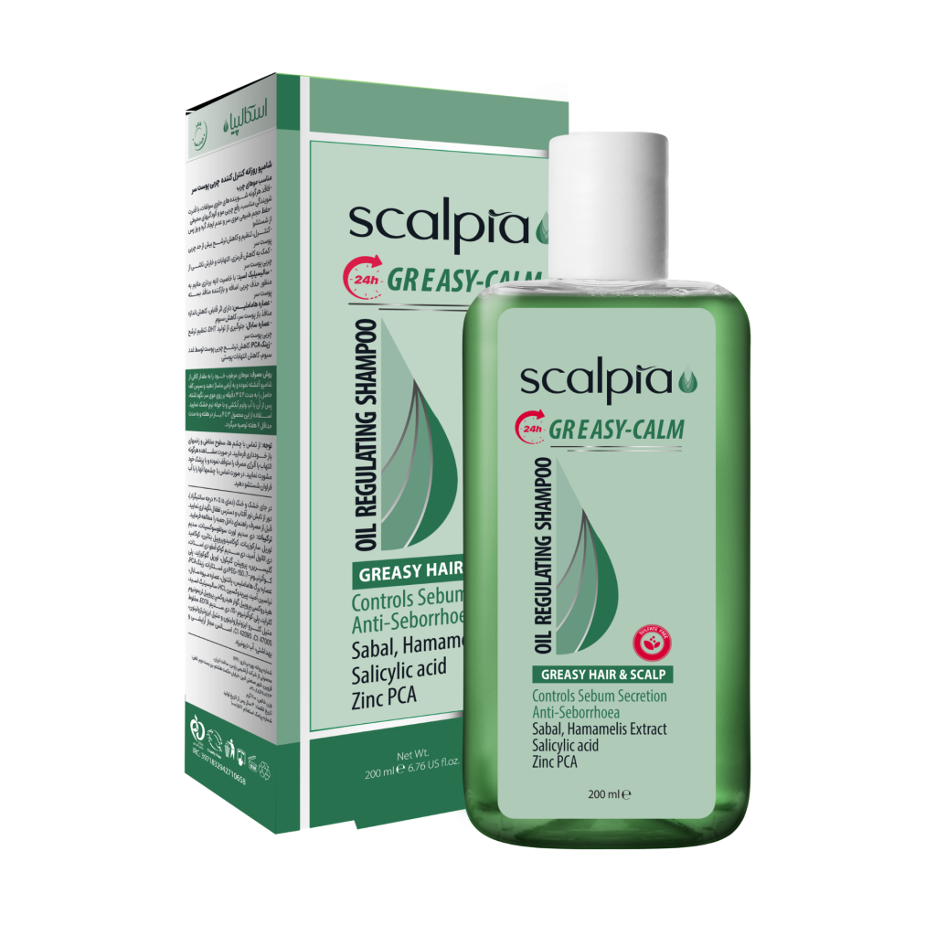 شامپوی روزانه کنترل کننده چربی پوست سر اسکالپیا