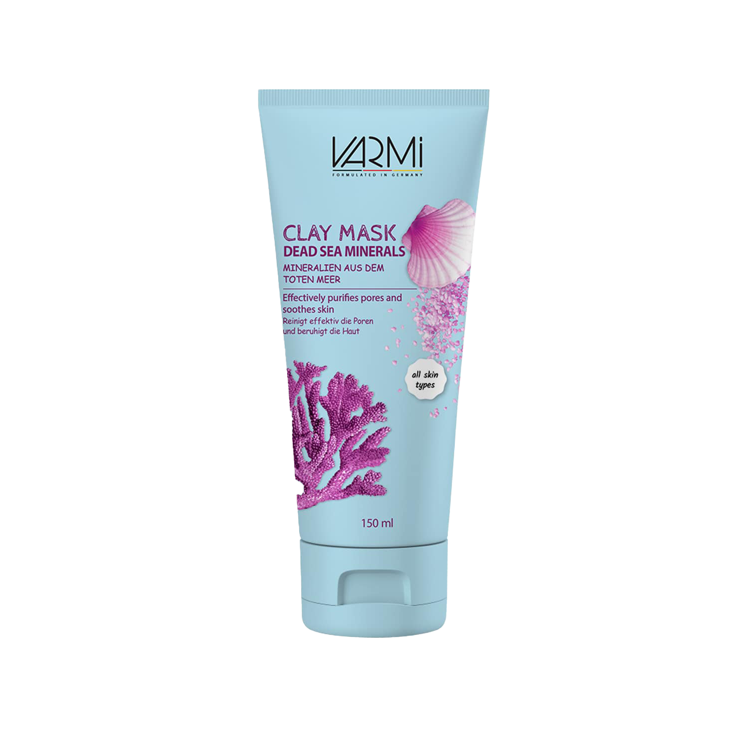 ماسک خاک رسی انواع پوست وارمی