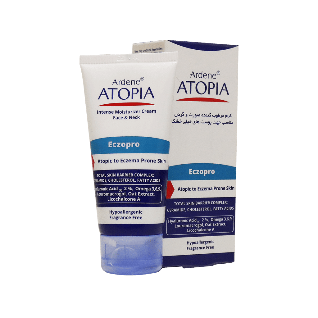 کرم مرطوب کننده صورت وگردن آتوپیا پوست خیلی خشک آردن